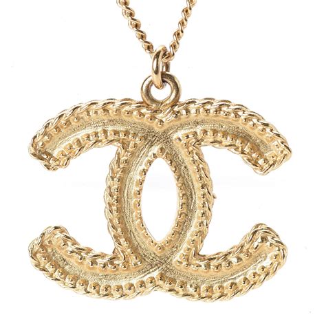 chanel c necklace|chanel gold necklace.